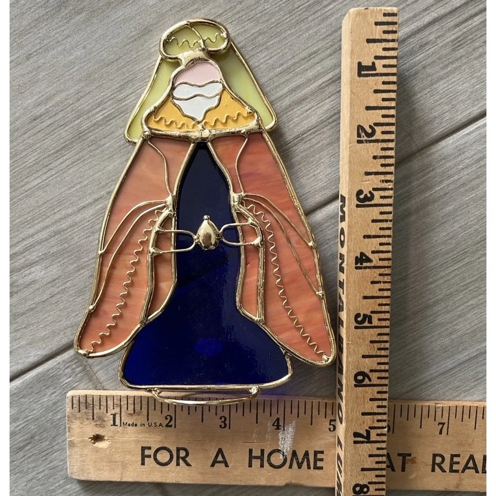 Stained Glass Nativity Wise Men Suncatchers Set of‎ 3 Christmas Ornaments 6